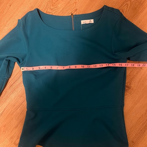 Anthropologie Reath and Wren Teal Women's Top size medium - Picture 4 of 5